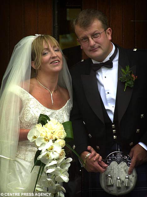 The £200,000 wedding: Mr McGuinness with his bride Sandra.