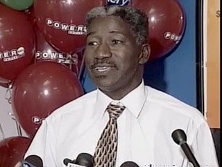 Solomon Jackson, Jr. , seen here at a news conference on Aug. 25, 2009, in Columbia, S.C., is the winner of the state's $259.9 million jackpot lottery prize.
