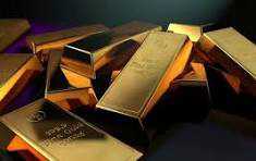 Gold Bars Pile Stack Shiny Fine
