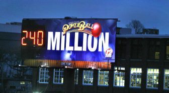 $240 Million Powerball jackpot billboard