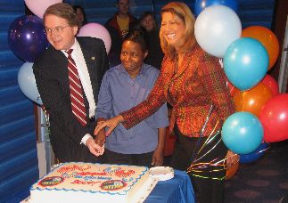 N.Y. Lottery Director Gordon Medenica announced record sales for fiscal 2008.